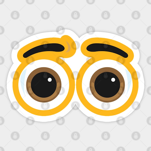 Shocked Eyes Sticker by TomCage